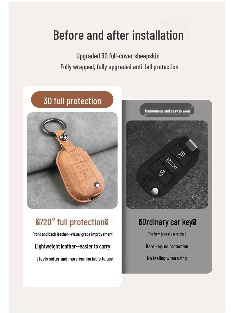 Key Bag for Citroen Car Models: C3-XR, Elysee, C5 New Energy, C6, Yunyi, C4, Sega L - Perfect Fit