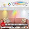 ZigBee Downlight Tuya Ультратонкая трубчатая лампа Прожектор 6 Вт RGB Изменение Теплый холодный свет Работает с Alexa Google Home Smart Life