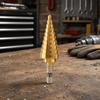 Hex Shank Hole Cutter Titanium Coated Step Drill Bit Set Durable Cone Bits  Wood