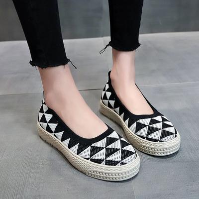 Женские сетчатые ажурные легкие повседневные туфли летние дышащие мокасины удобные анти-момские туфли с круглым носком одинарные туфли