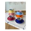 Turkish Coffee Cup Colorful Polka Dot 12 Pieces For 6 People
