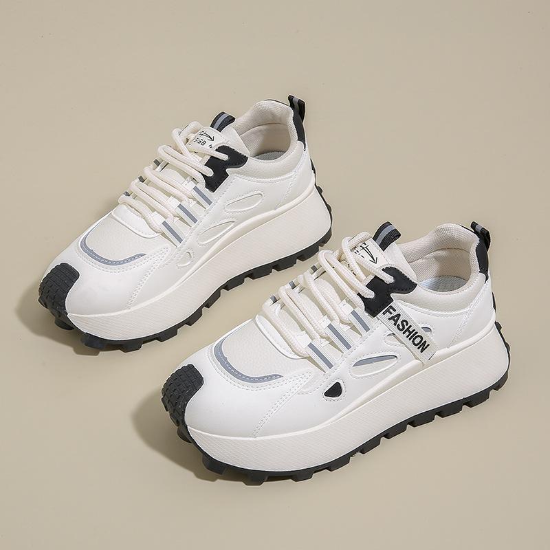 Новые папины кроссовки женские осенние студенческие спортивные беговые повседневные туфли на платформе с увеличением высоты