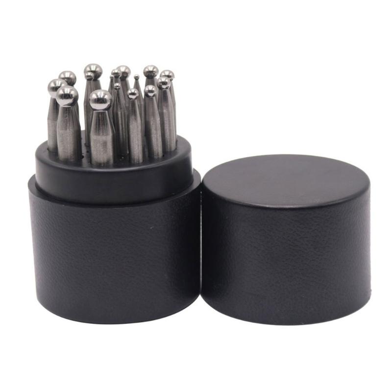 Портативный набор стальных пробойников 15/17 шт. Аксессуары для изготовления ювелирных изделий С коробкой для хранения