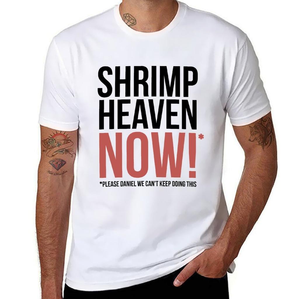 Shrimp Heaven Now Tshirt Minimalist Casual Short Sleeve Top