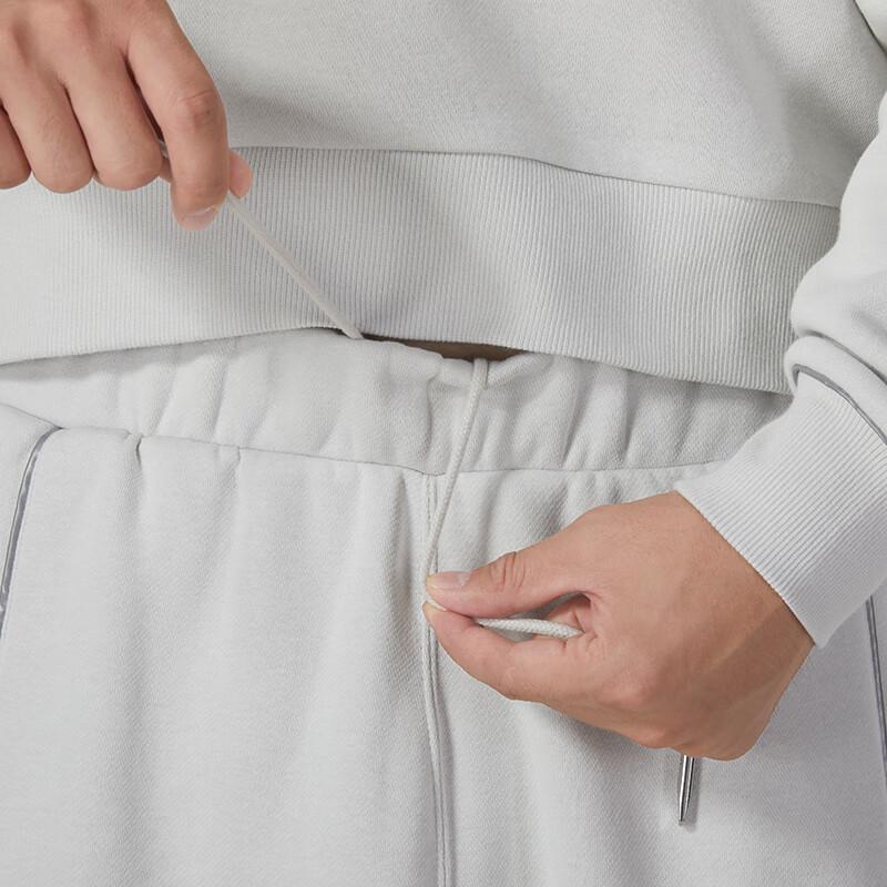 Puma Флисовые брюки средней посадки с манжетами и буквенным принтом, спортивные повседневные брюки унисекс, серые 625079-80