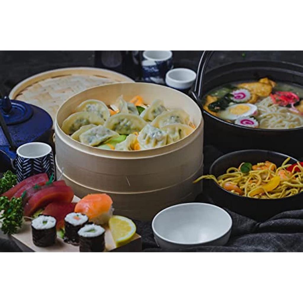 Kitchen Craft, Pure Oriental, бамбуковый восточный контейнер для приготовления на пару, 2 уровня и крышка