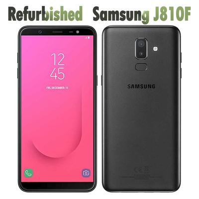 Восстановленный Samsung Galaxy J8 J810F On8 Dual SIM 3 ГБ ОЗУ 32 ГБ ПЗУ 6.0" 16 МП 4G Восьмиядерный Мобильный телефон с двумя SIM-картами