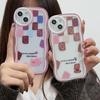 Transparent Wave Edge Painted Silicone Case for Xiaomi Redmi Note 10 11 12 iPhone 15 14 13 11 Samsung A54 A34 A24 Funda Cat Piggy Bear Cover Bumper