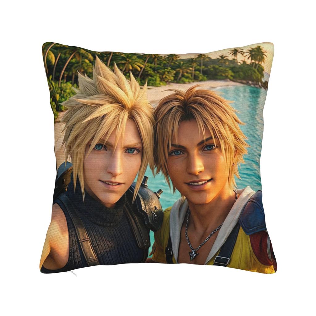 FF VII Pillowcases Cute Funny Pillow Case For Sofa Couch Bed Living Room Graphic Pillow Cover