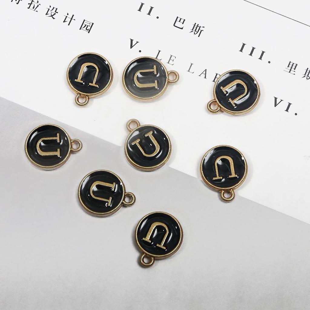 10 шт., металлическая эмаль, английские буквы, подвески, подвеска для самостоятельного изготовления ювелирных изделий, ожерелье, браслет, аксессуары