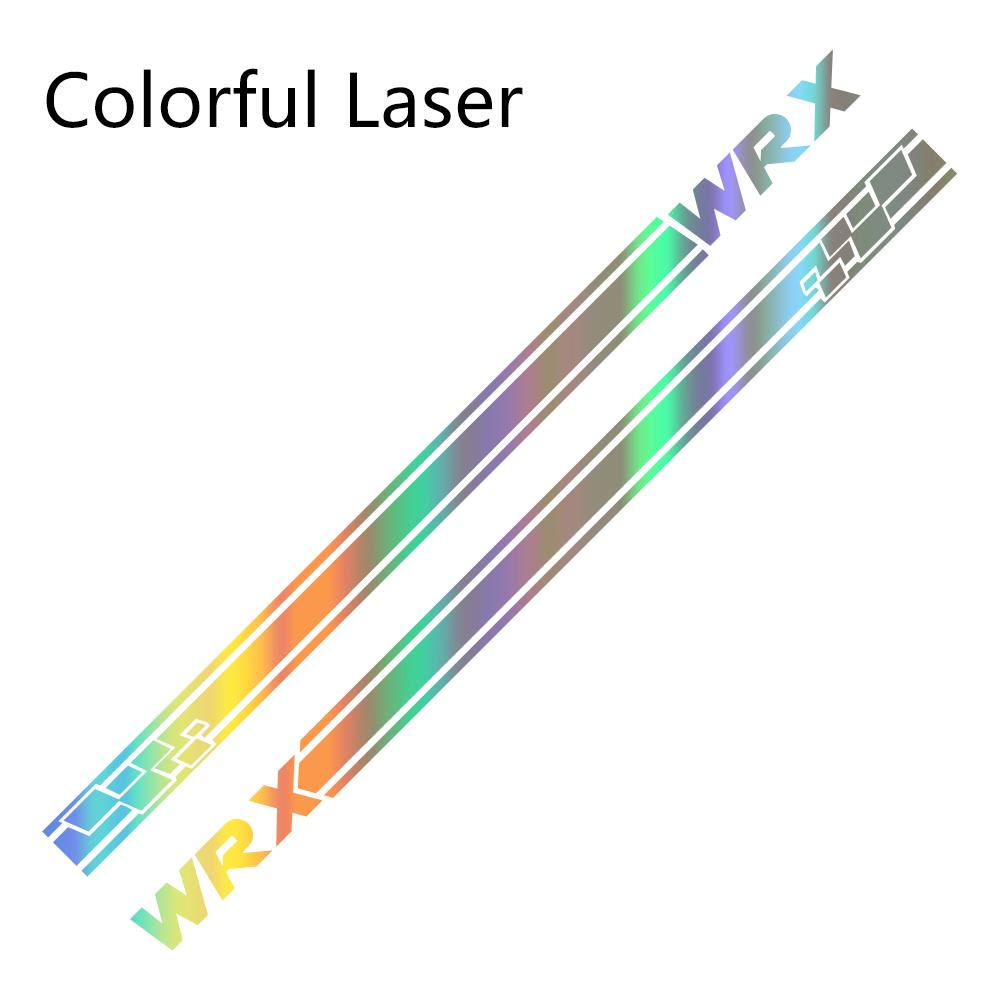 2Pcs For Subaru WRX Car Door Side Stripes Stickers Vinyl Film Auto DIY Sports Styling Decals Automobile Car Tuning Accessories