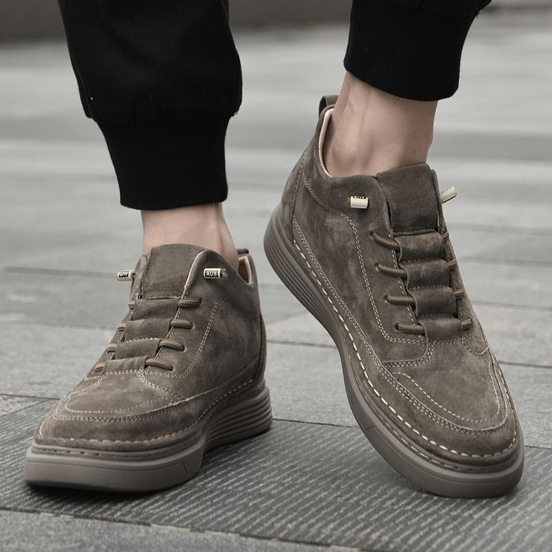 Туфли из коровьей замши, деловые, мужские, повседневные, для отдыха, в британском стиле, обувь для прогулок, люксовые брендовые мужские кроссовки