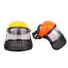 PVC Safety Helmet Hat Mesh Clear Face Shields Impact Resistant Protective Mask  Garden