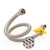 304 Stainless Steel Faucet Braided Water Pipe 1/2 Inch and Cold Water Faucet Inlet Hose Heater Flexible Connecting Pipe