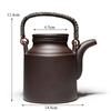 Чайник большой емкости из фиолетовой глины, чайник кунг-фу с фильтром, посуда для напитков