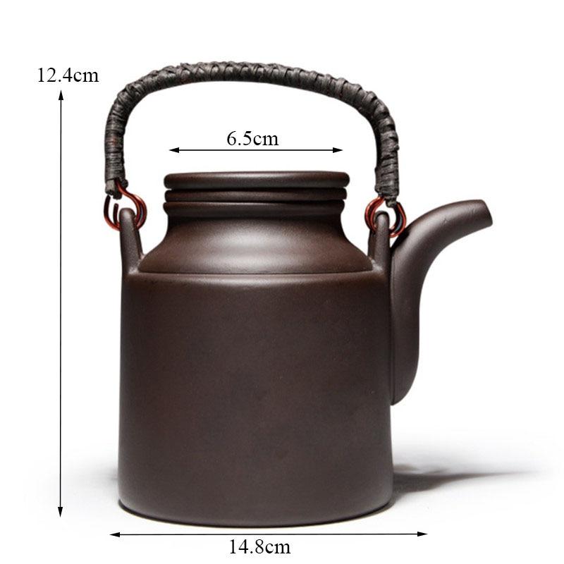 Чайник большой емкости из фиолетовой глины, чайник кунг-фу с фильтром, посуда для напитков