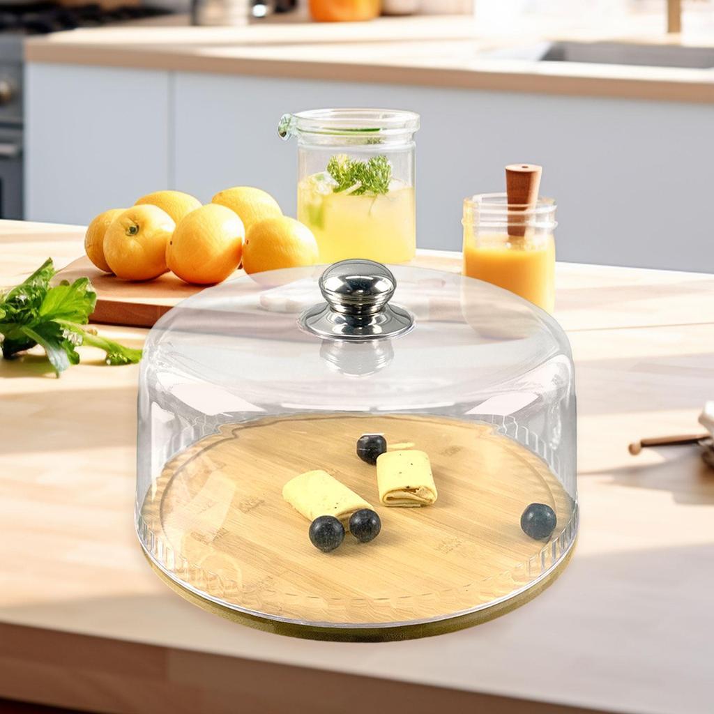 Крышка-купол для еды с ручкой Подарки Купол для торта для мероприятий Обеденный стол Кейтеринг Круглая крышка для торта с ручкой Сохраняйте вашу еду свежей