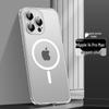 Магнитный металлический чехол Cross13 с защитой камеры для Apple 14 - Ударопрочный, Матовый, Полупрозрачный, Креативный дизайн.