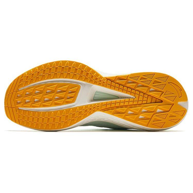 Anta Breeze Mesh Shock Absorption Lightweight Breathable Low Top Running Shoes Men Sneaker Green Yellow 912425502-3