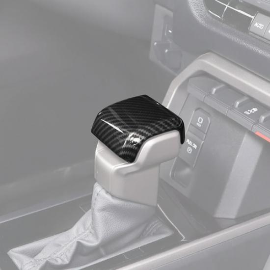 For Toyota Tacoma 24-2025 Carbon Center Shifter Gear Shift Knob Cover Head Trim