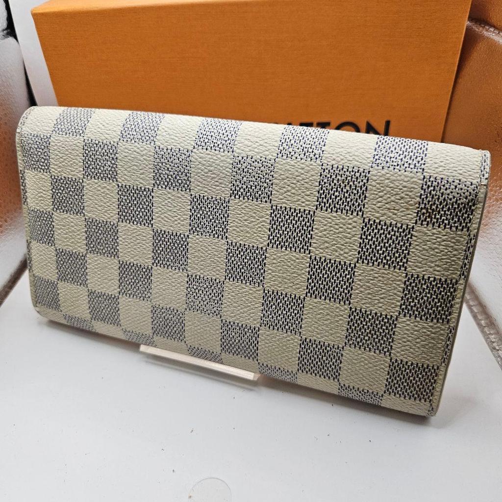 Used Louis Vuitton Damier Azur Portefeuille Sala N61735 TH0078