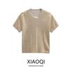 Fashion Style 2024 Autumn New Women's Clothing Metal Foil Short Sleeve Easiest for Match Casual Sweater 6427116