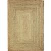 Tapis salon en jute tressé naturel artisanal 80x300