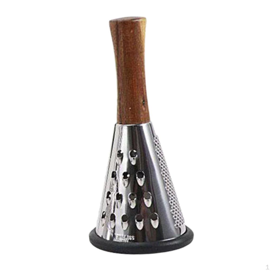 Cone Grater for Kitchen Use, Stainless Steel Tool Shredding Fruits and Vegetables