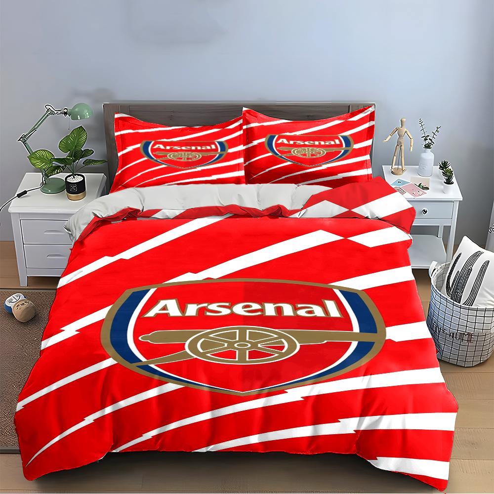 Arsenal Logo Bedding Set Bedding set (1 duvet cover, 2 pillowcases, duvet not included)