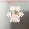 1Pc 2D/3D Christmas Ornament Wooden Hanging Pendants Star Xmas Tree Bell Christmas Decorations