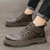 Fashion Autumn Winter New Short Boots Men's Fashion British Classic Fashion Anti Slip Comfortable Boots Outdoor Banquet Casual Shoes