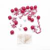 Christmas Vase Filler Beads White and Red Candy Cane Pearl Beads Acrylic Christmas Vase Filler Christmas Floating Pearls Filler