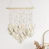 Handmade Boho Wall Decor Macrame Wall Hanging Pendant Creative Wall Art Leaf Tapestry  Homestay