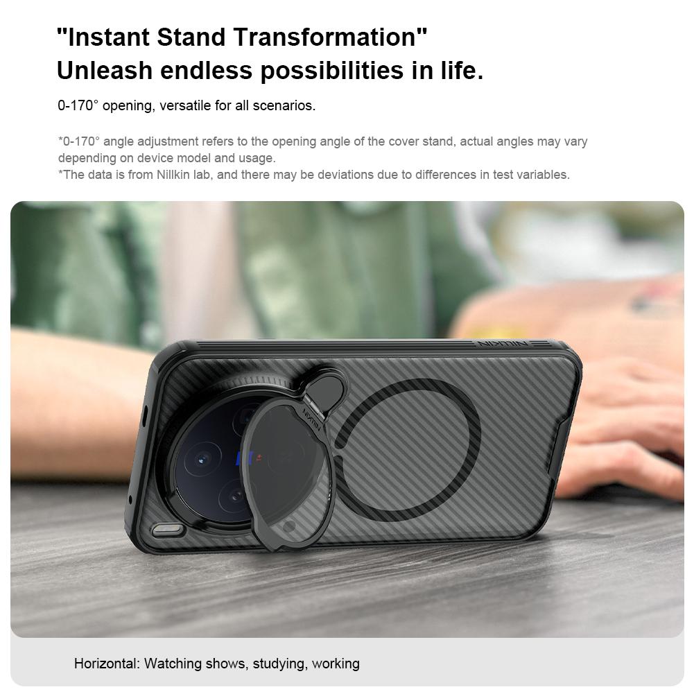 Для Vivo X300 Pro Чехол для телефона Nillkin CamShield Prop Магнитная Прозрачная версия Жесткий ПК+ТПУ Оболочка Ударопрочная Задняя крышка