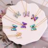Elegant Butterfly Pendant Necklace Symbolizing Grace and Charm for Fashionable Women In Daily Wear or Parties
