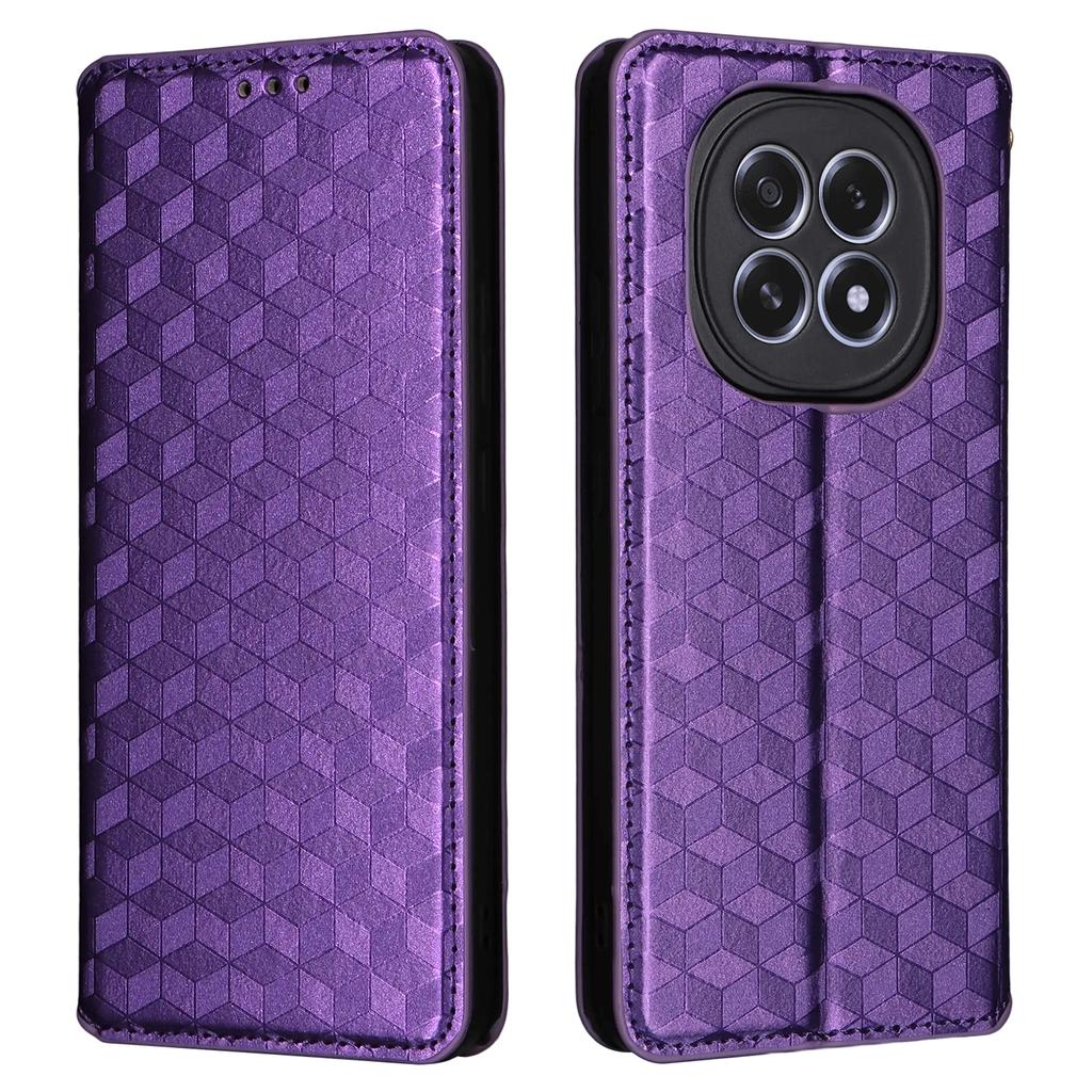 Для Oppo F29 5G/A5 5G Чехол-кошелек Кожаный чехол для телефона с ромбовидным тиснением