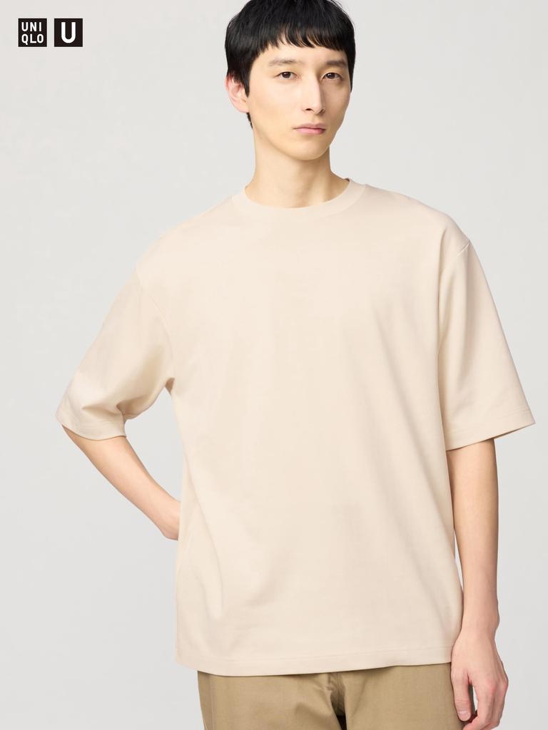 Uniqlo Футболка Japan Air Rhythm Cotton Oversize с рукавами 5 минут 