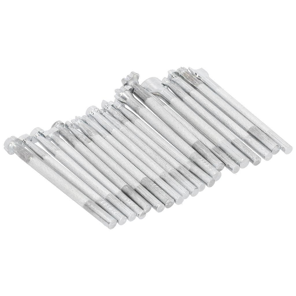 20Pcs Leather Stamp Punch Stamping Carving Pattern Making Tool Leathercraft Embossing Mold