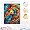 Рамка «сделай сам», картина по номерам для взрослых, наборы, красочные лошади, животные, ремесла, цифры, стартовый набор для рисования для домашнего декора 40x50 см