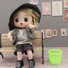 1Pc Diy Accessories 1/12 Dollhouse Miniature Trash Can Mini Furniture Model Dolls House Garbage Bin Life Scene Decoration