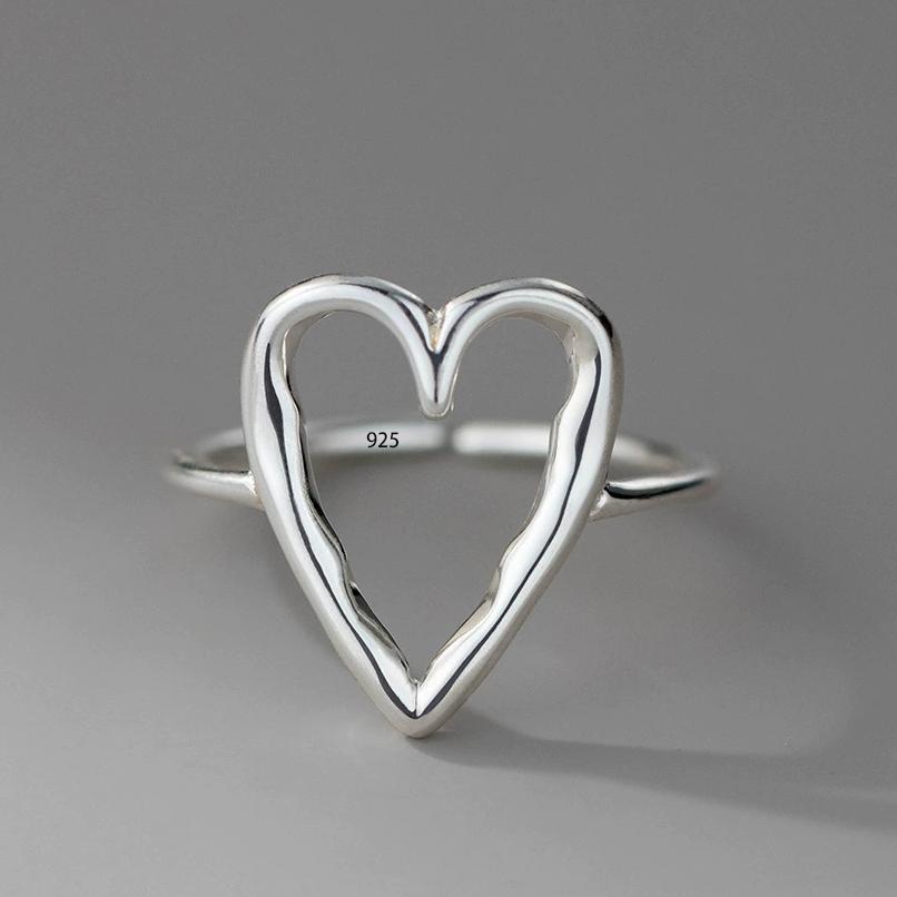 Серебряное кольцо 925 пробы, корейское, геометрический витой плетеный открытый дизайн, женская мода, индивидуальность, простой тренд, ретро, крутые украшения