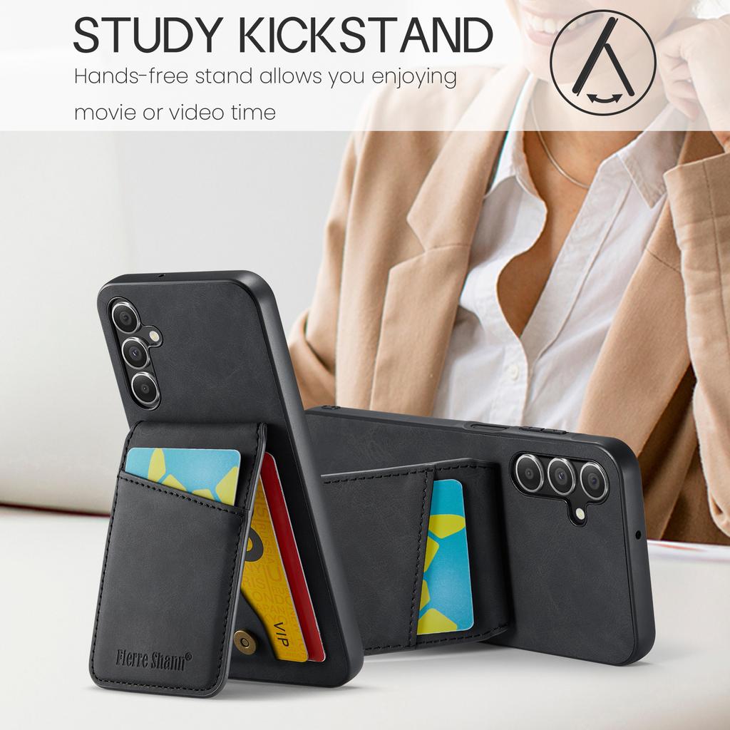 For Samsung Galaxy A24 4G (162.1 x 77.6 x 8.3mm) Case PU+TPU Crazy Horse Texture Cellphone Cover