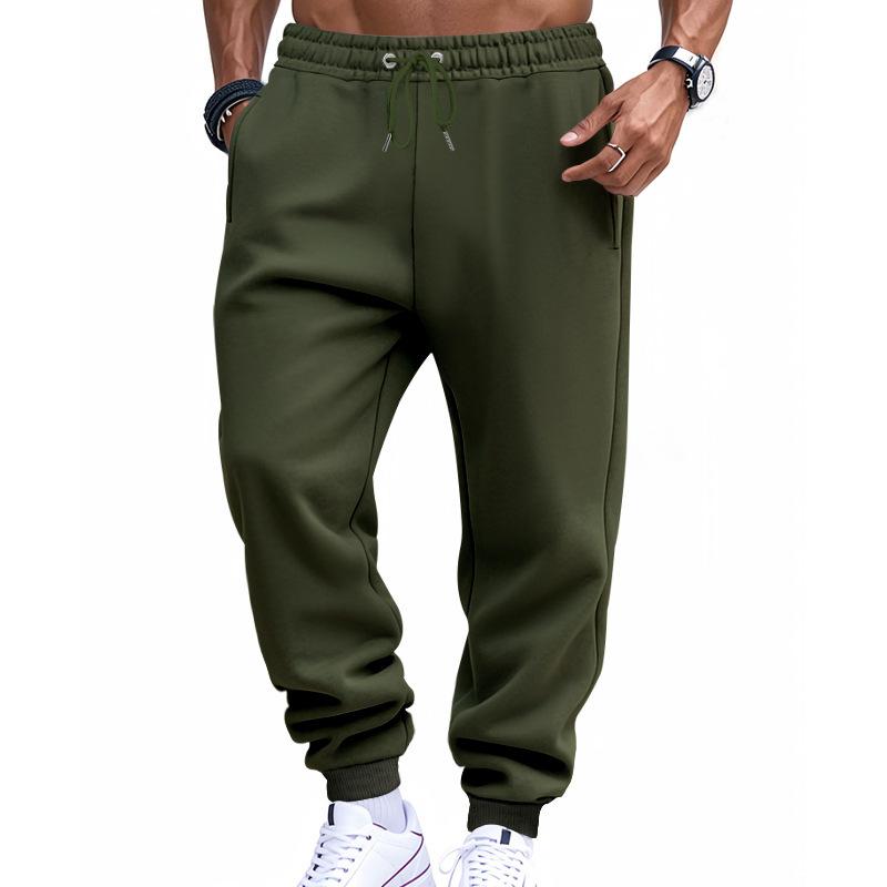 Men S American Style Thin Fleece Sports Casual Jogger Pants