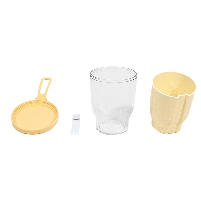 Double Layer Oatmeal Storage Jars Sealed Anti-Slip Salad Cup With Spoons Lids Portable Fruit Preservation Cup Breakfast