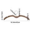 2pcs Space Saving Wood Short Neck Hanger Shoulder Protecting Clothes Hanger  for Home