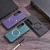 Магнитный кожаный чехол Magsafe для Sony Xperia 1 VII Xperia 10 vi 1 vi 10 V 5 V 1 V 1 IV 5 IV Тканевая крышка для беспроводной зарядки