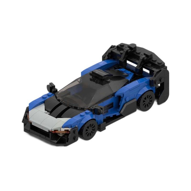 Building Block Compatible Mclaren Senna Gtr Creative Assembly Sports Car Racing Gift Small Particles Puzzle