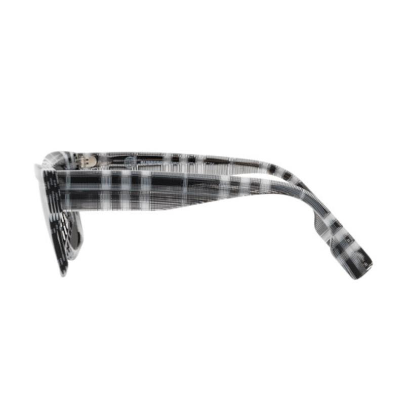Burberry Simple Fashion Trend Versatile Plate Frame Square Sunglasses Men's Black/White