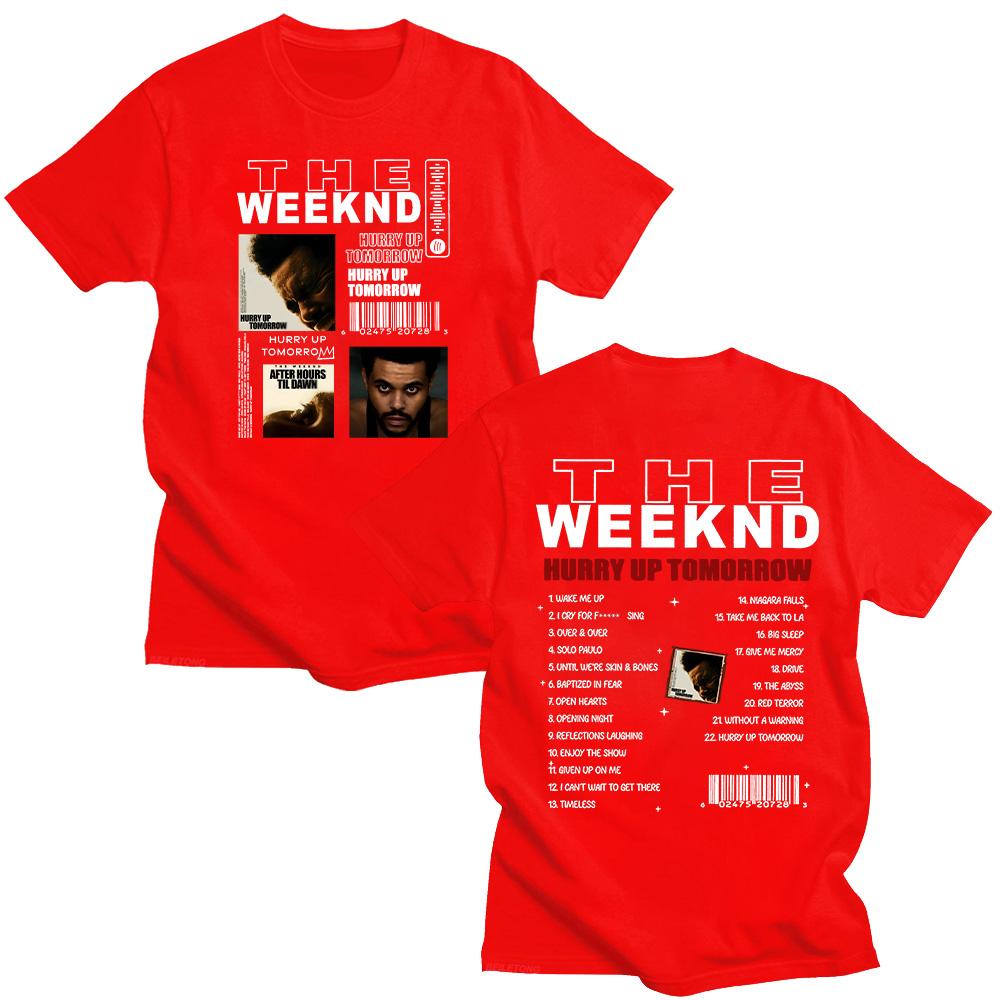 TheWeeknd Album Hurry Up Tomorrow Tshirts Vintage HURRY UP TOMORROW Unisex Funko Pop Clothing Cotton Y2K New Pattern Tshirt