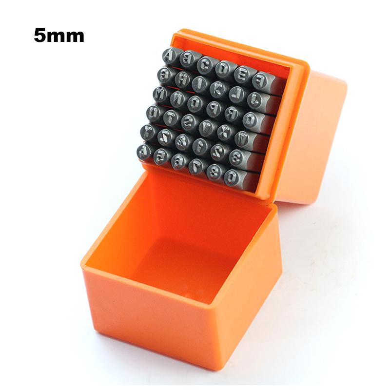 36 шт. Набор штампов с буквами и цифрами из нержавеющей стали, закаленный металл, инструмент для тиснения кожи ручной работы